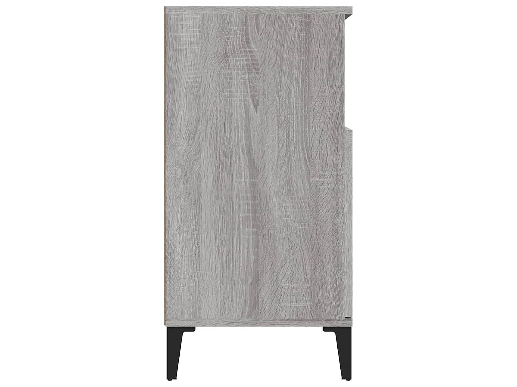 Dressoir 60x35x70 cm bewerkt hout grijs sonoma eikenkleurig