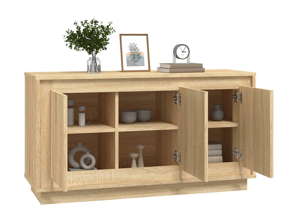 Sideboard Sonoma-Eiche 102x35x55 cm Holzwerkstoff