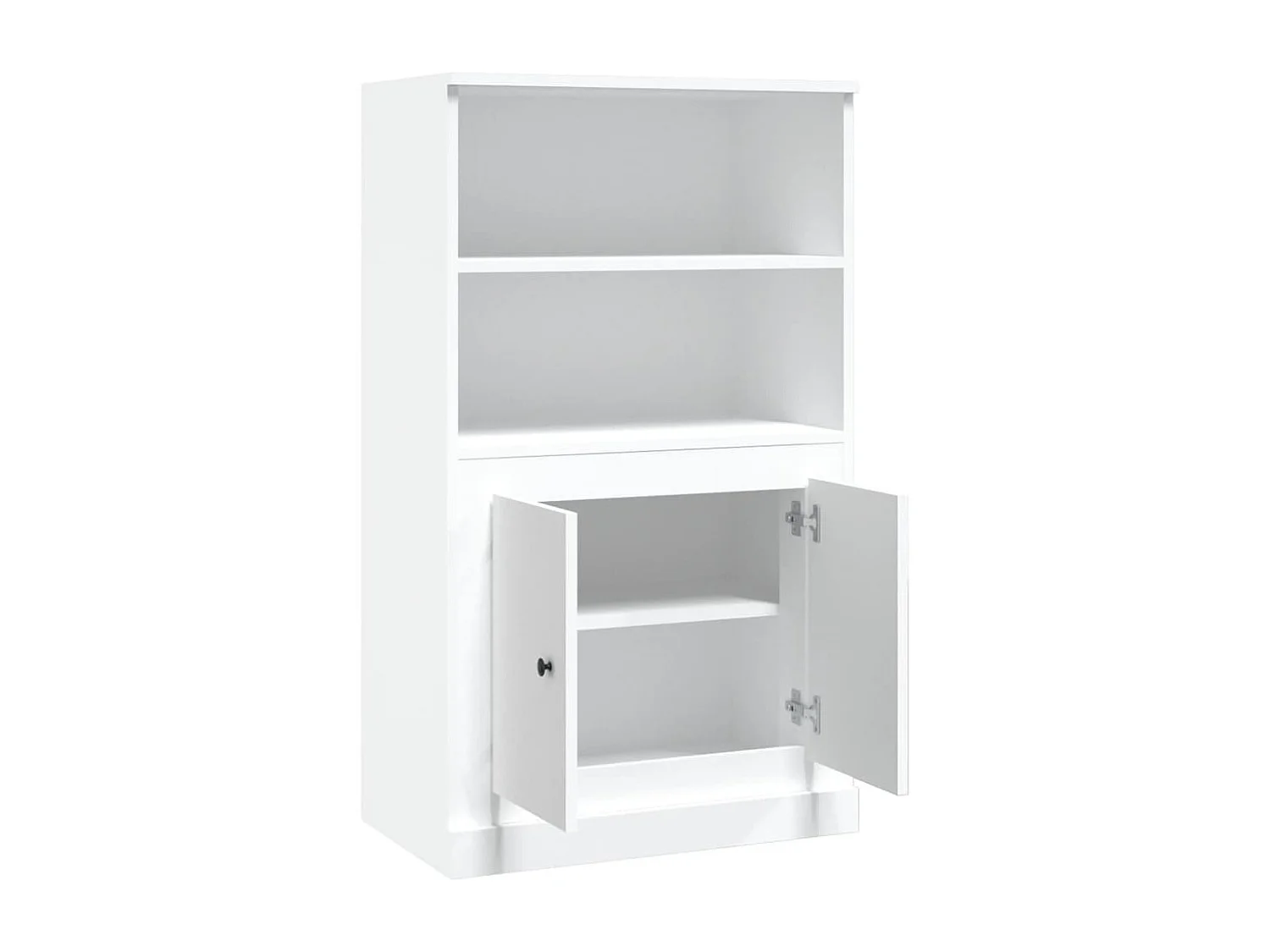 Credenza Bianca 60x35,5x103,5 cm in Legno Multistrato