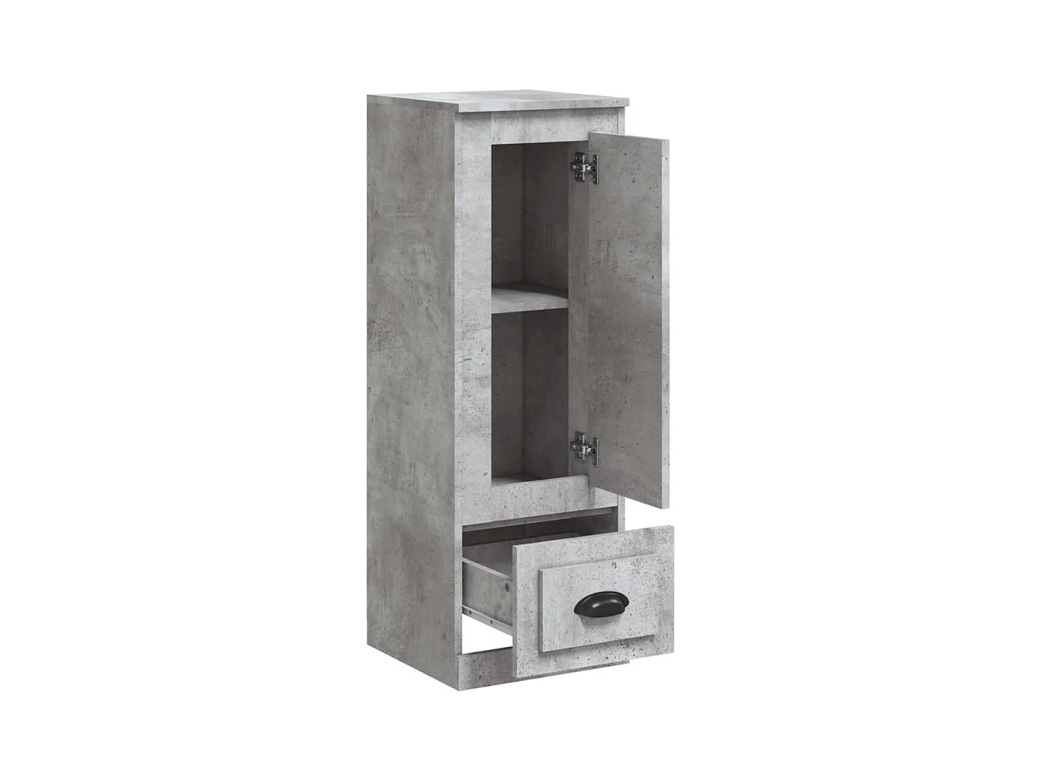 Buffet haut gris béton 36x35,5x103,5 cm bois d'ingénierie