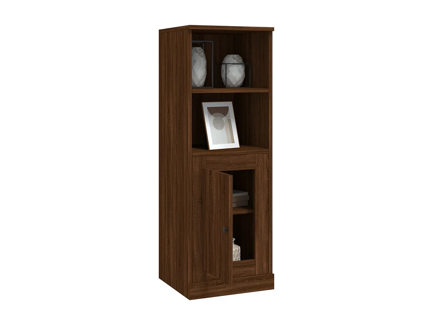 Credenza Rovere Marrone 36x35,5x103,5 cm in Legno Multistrato