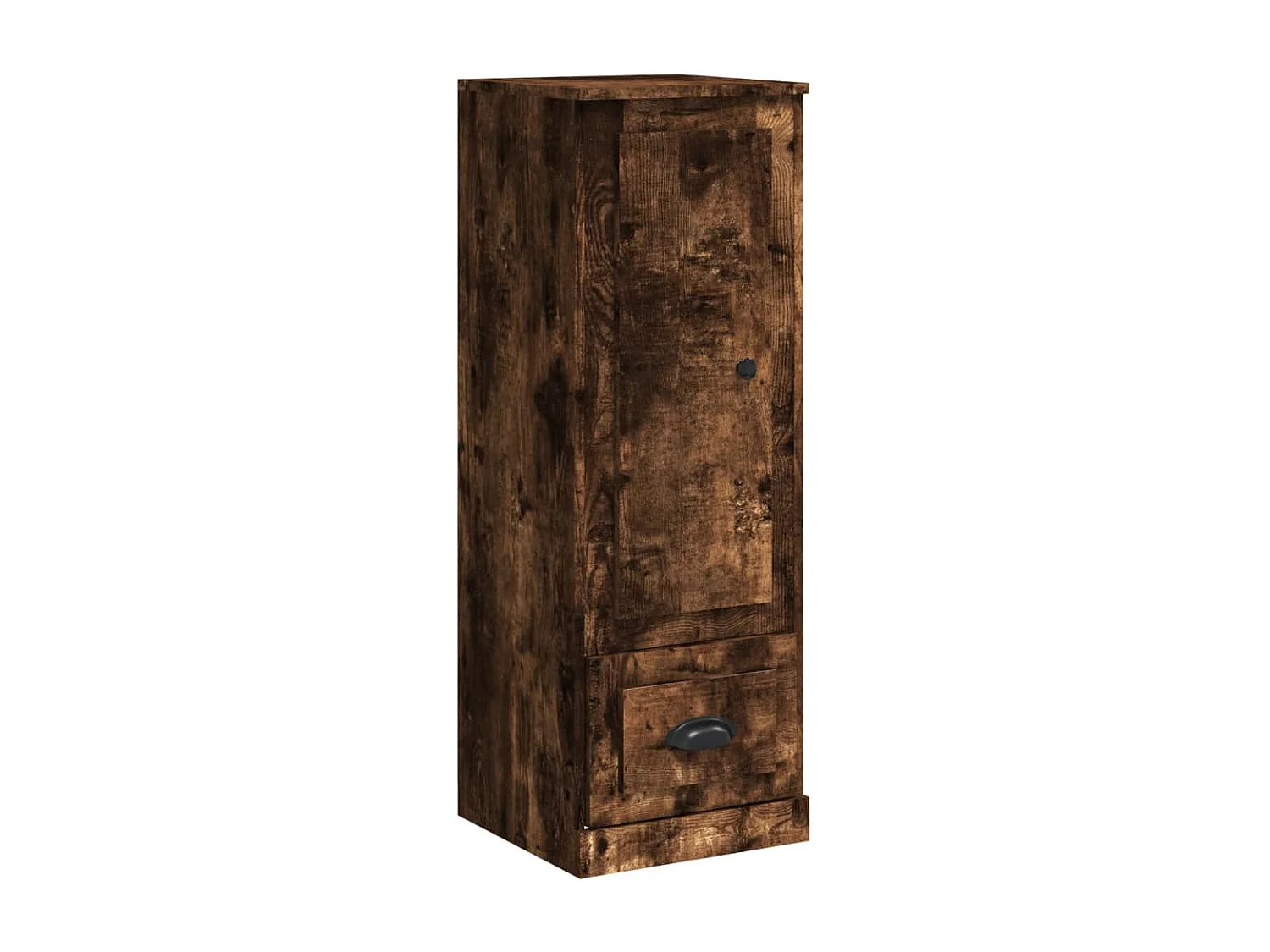 Buffet haut chêne fumé 36x35,5x103,5 cm bois d'ingénierie