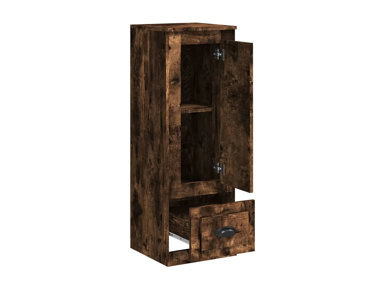 Buffet haut chêne fumé 36x35,5x103,5 cm bois d'ingénierie