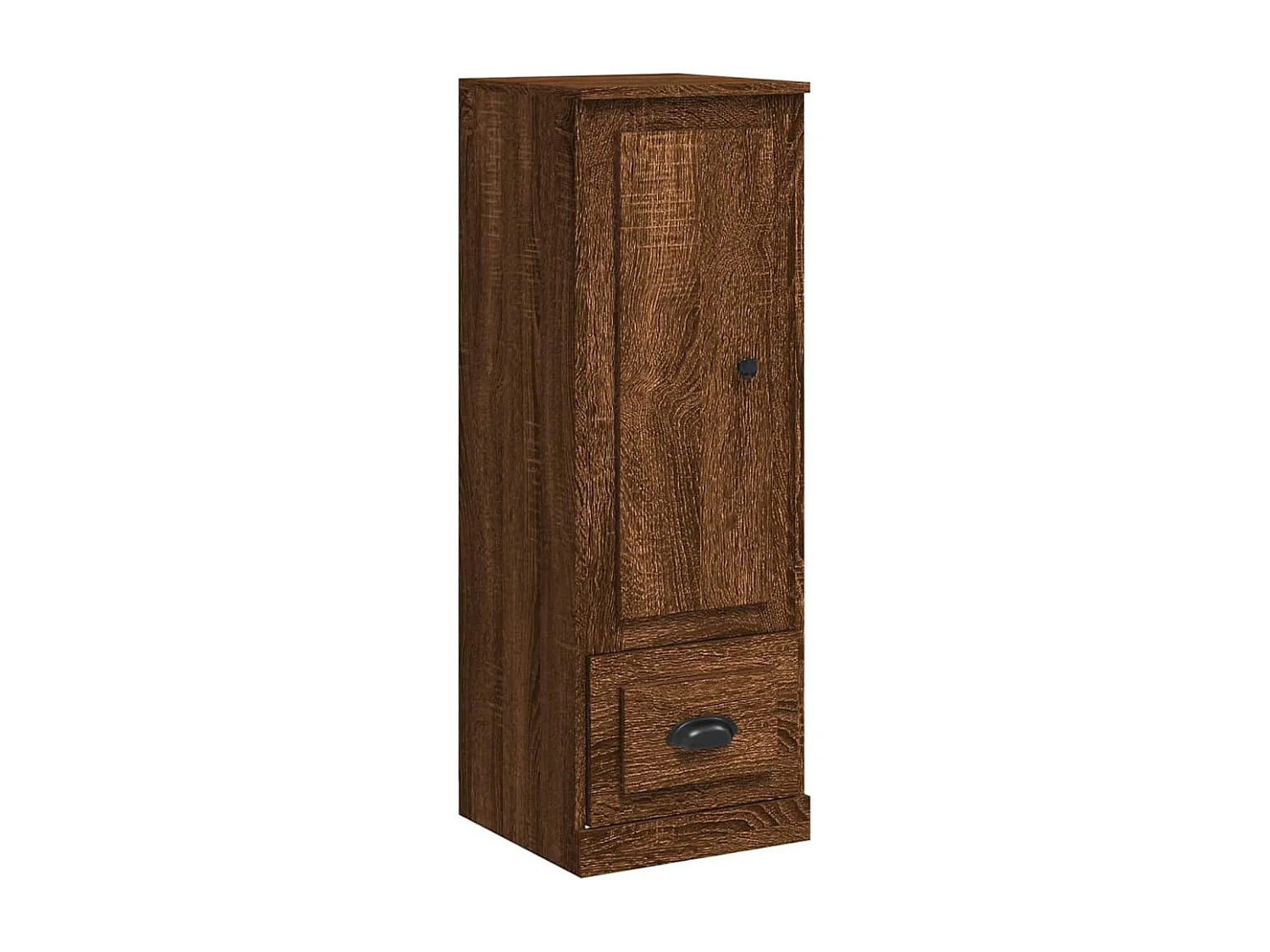 Buffet haut chêne marron 36x35,5x103,5 cm bois d'ingénierie