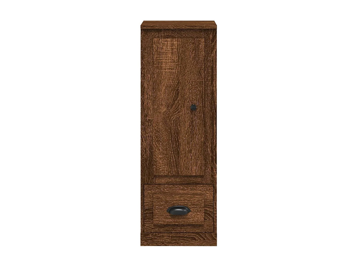 Buffet haut chêne marron 36x35,5x103,5 cm bois d'ingénierie