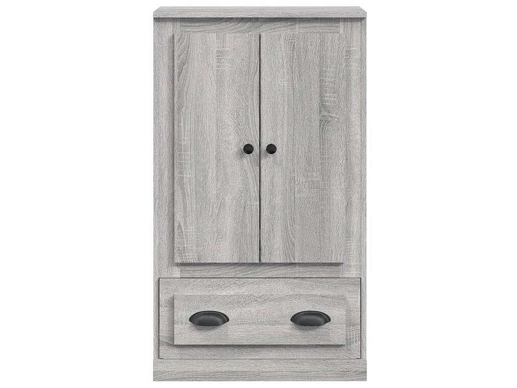 Hoge kast 60x35,5x103,5 cm bewerkt hout grijs sonoma eikenkleur