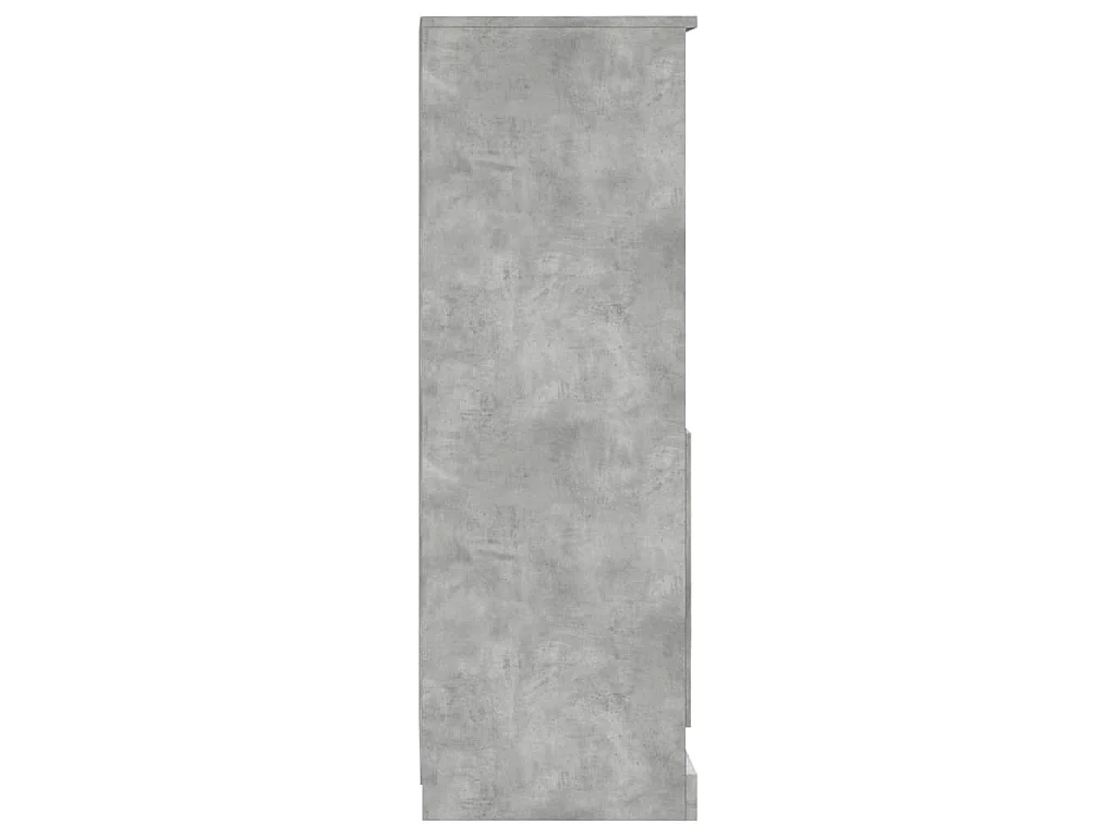 Buffet haut gris béton 36x35,5x103,5 cm bois d'ingénierie