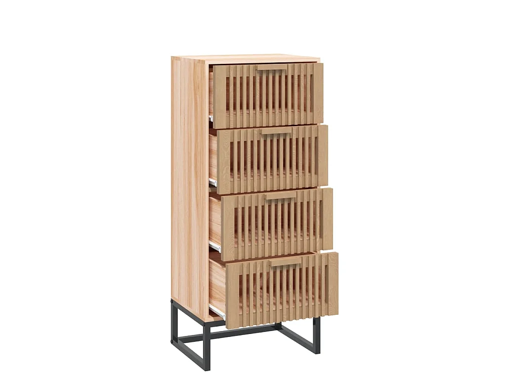 Hoge kast 40x30x95 cm bewerkt hout