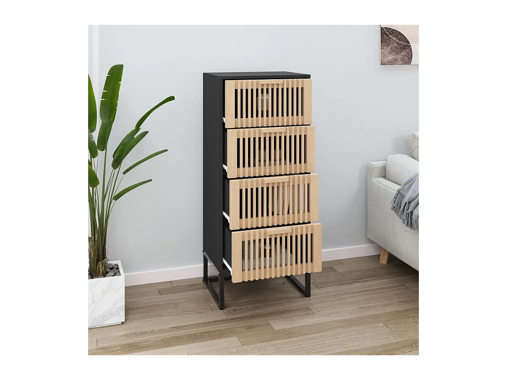 Hoge kast 40x30x95 cm bewerkt hout