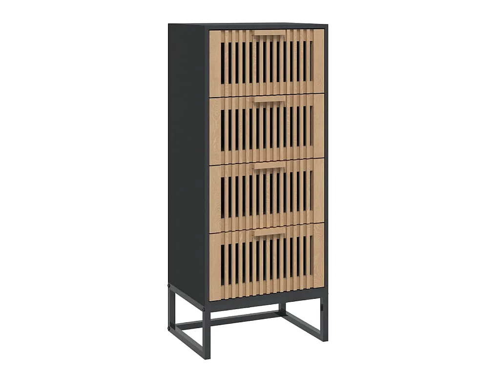 Hoge kast 40x30x95 cm bewerkt hout