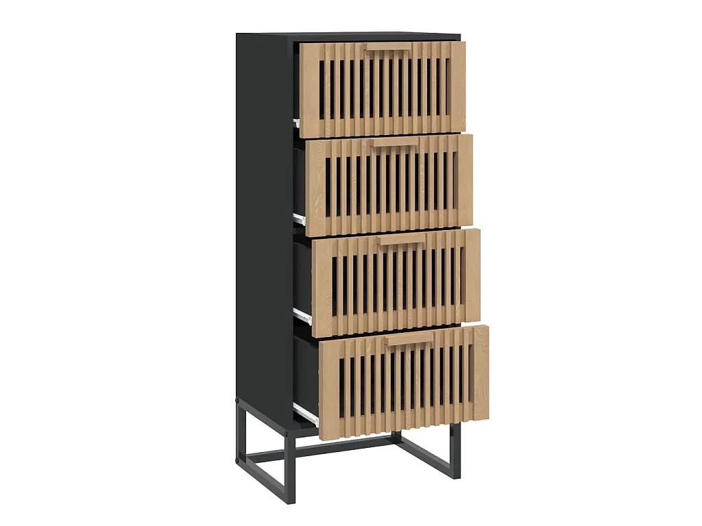 Hoge kast 40x30x95 cm bewerkt hout