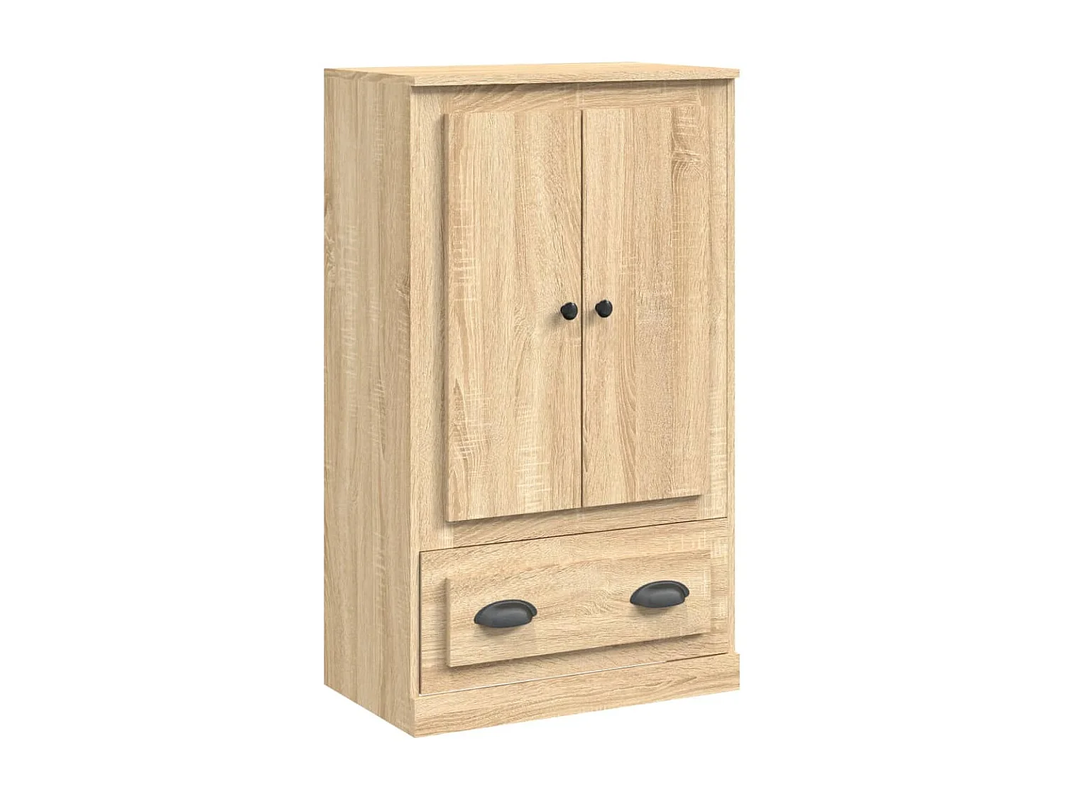 Hoge kast 60x35,5x103,5 cm bewerkt hout sonoma eikenkleurig