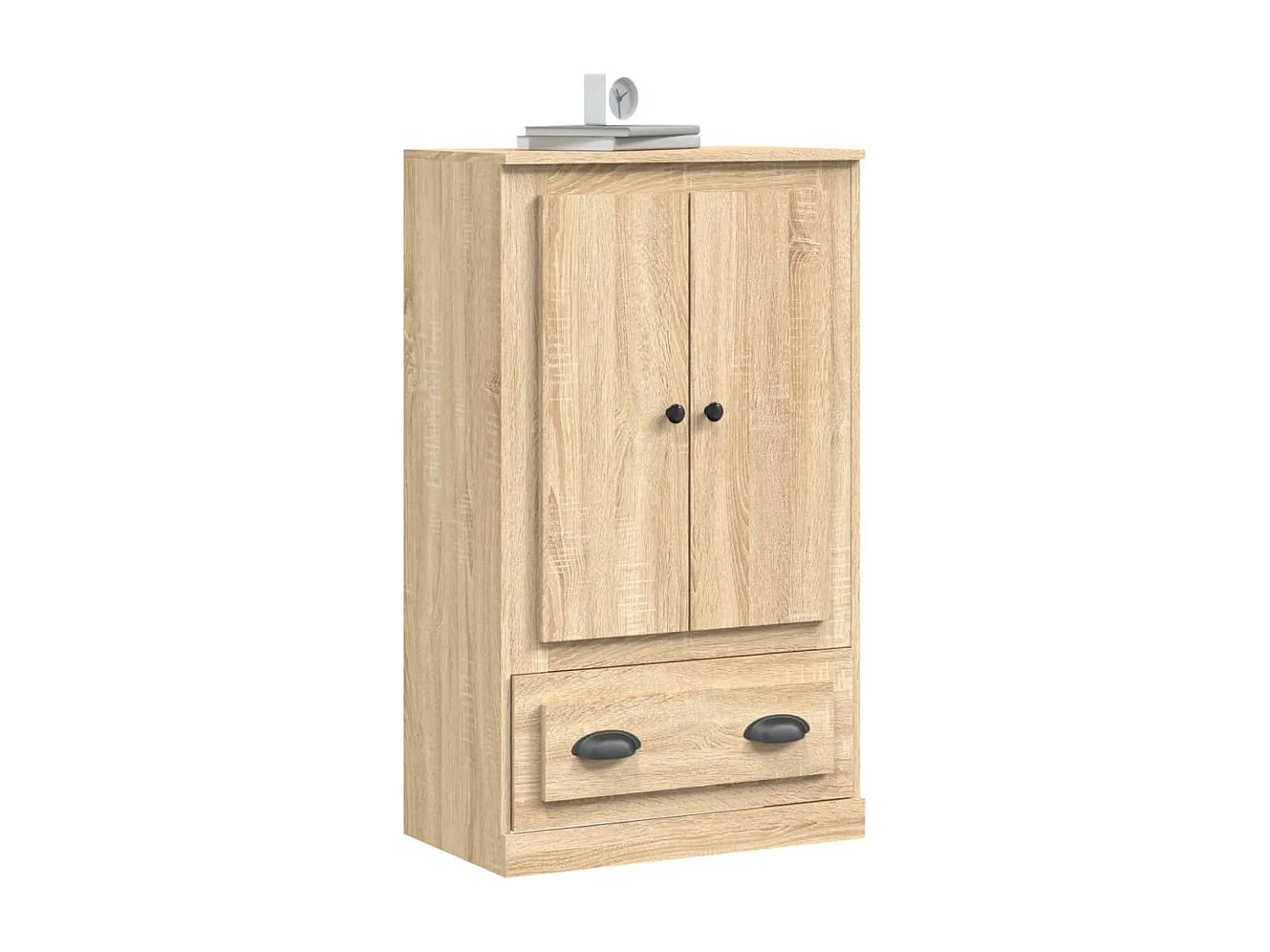 Hoge kast 60x35,5x103,5 cm bewerkt hout sonoma eikenkleurig