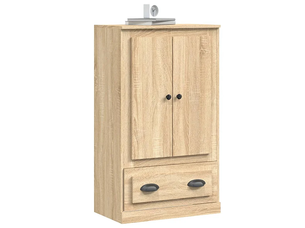 Hoge kast 60x35,5x103,5 cm bewerkt hout sonoma eikenkleurig