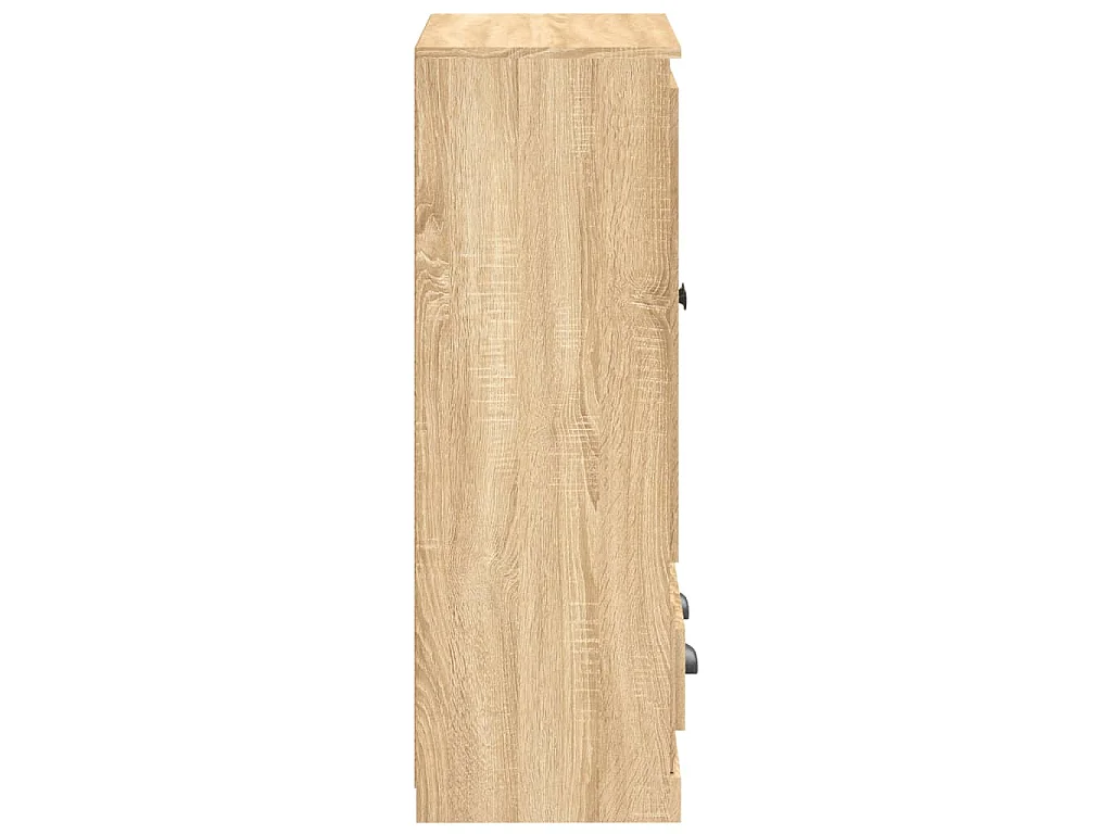 Hoge kast 60x35,5x103,5 cm bewerkt hout sonoma eikenkleurig