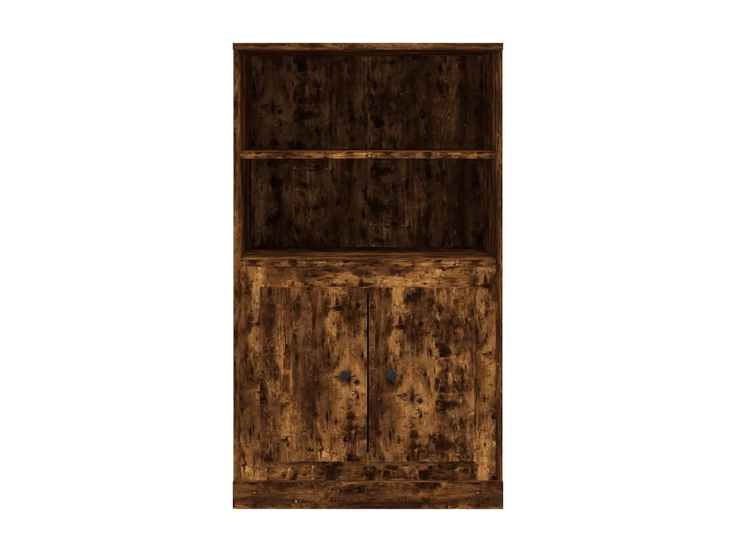 Buffet haut chêne fumé 60x35,5x103,5 cm bois d'ingénierie