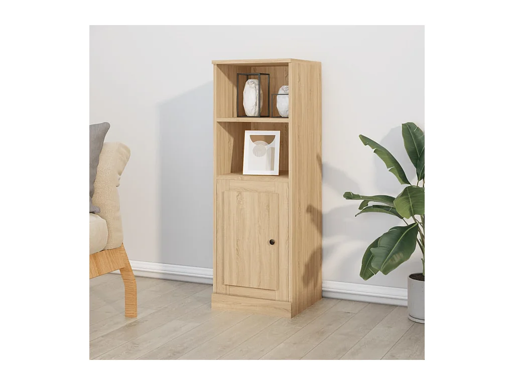 Buffet haut chêne sonoma 36x35,5x103,5 cm bois d'ingénierie