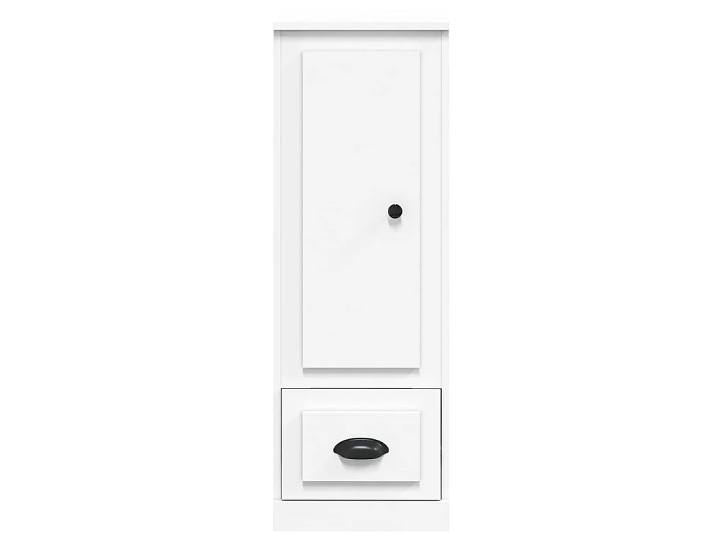 Buffet haut blanc 36x35,5x103,5 cm bois d'ingénierie