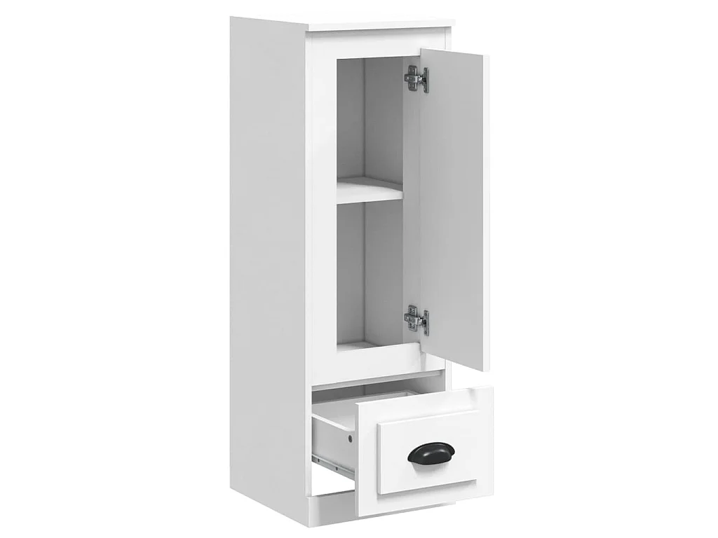 Buffet haut blanc 36x35,5x103,5 cm bois d'ingénierie