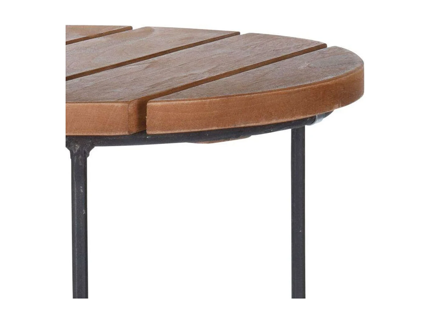 Ensemble de tables d'appoint 2 pcs Teck Marron