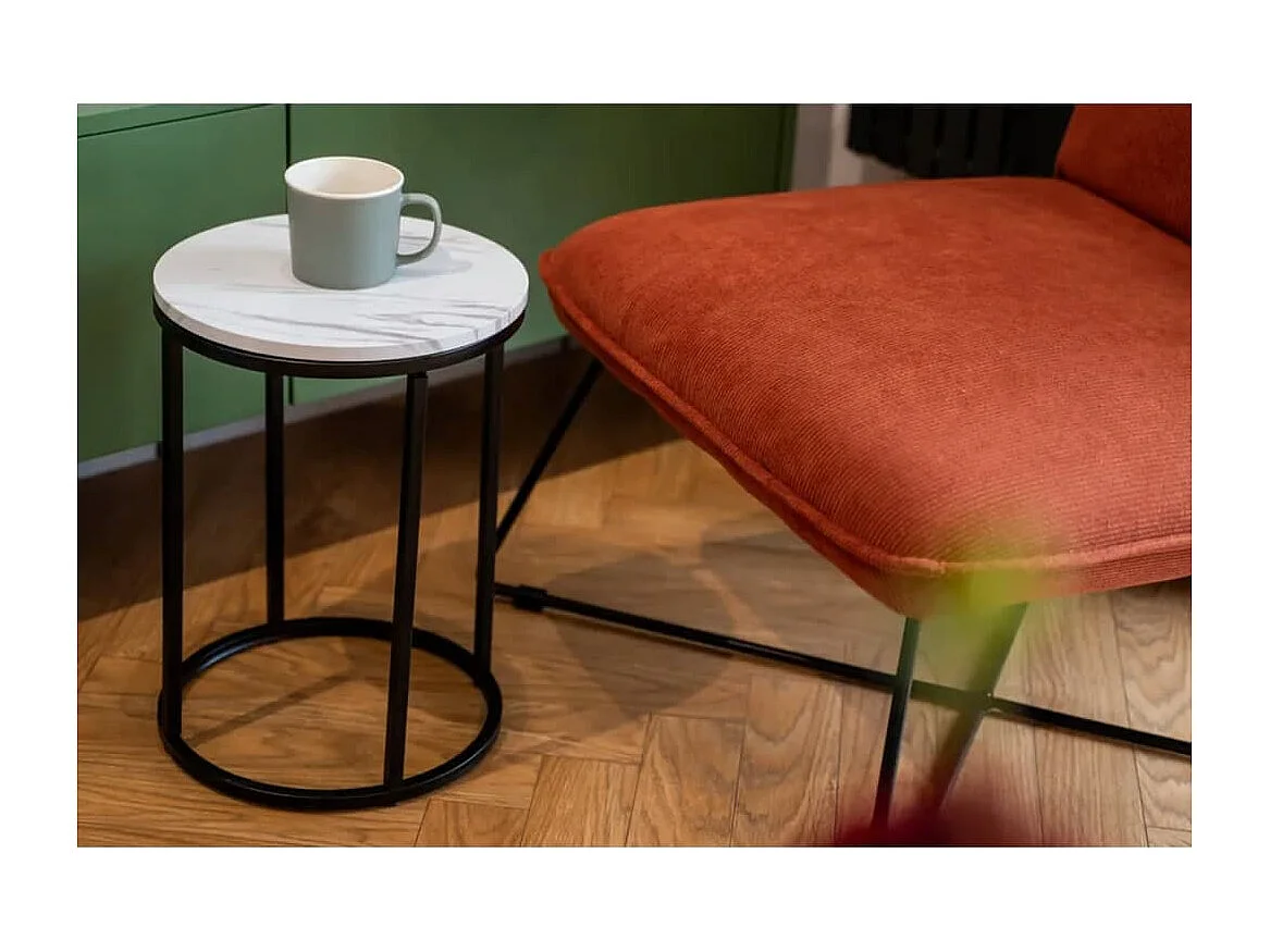 Ensemble de tables d'appoint 2 pcs blanc