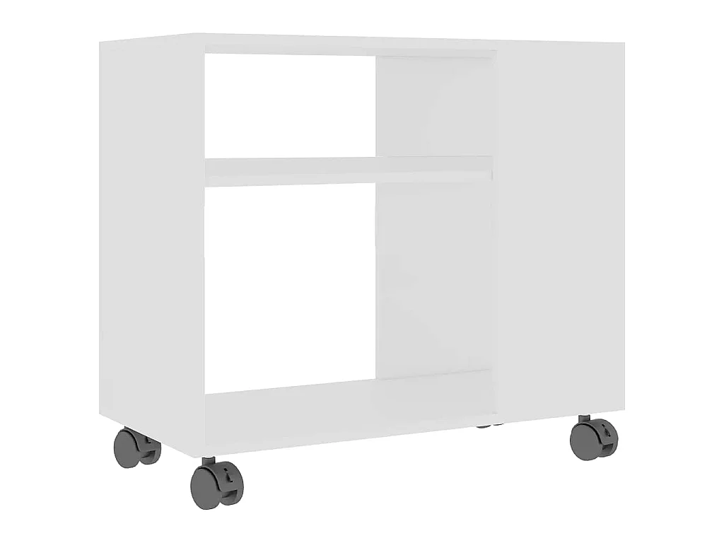 Mesa de apoio 70x35x55 cm madeira processada branco