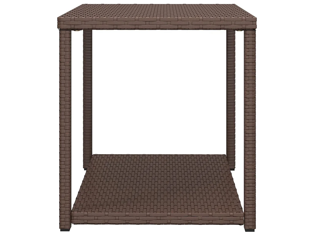 Tavolino Marrone 55x45x49 cm in Polyrattan