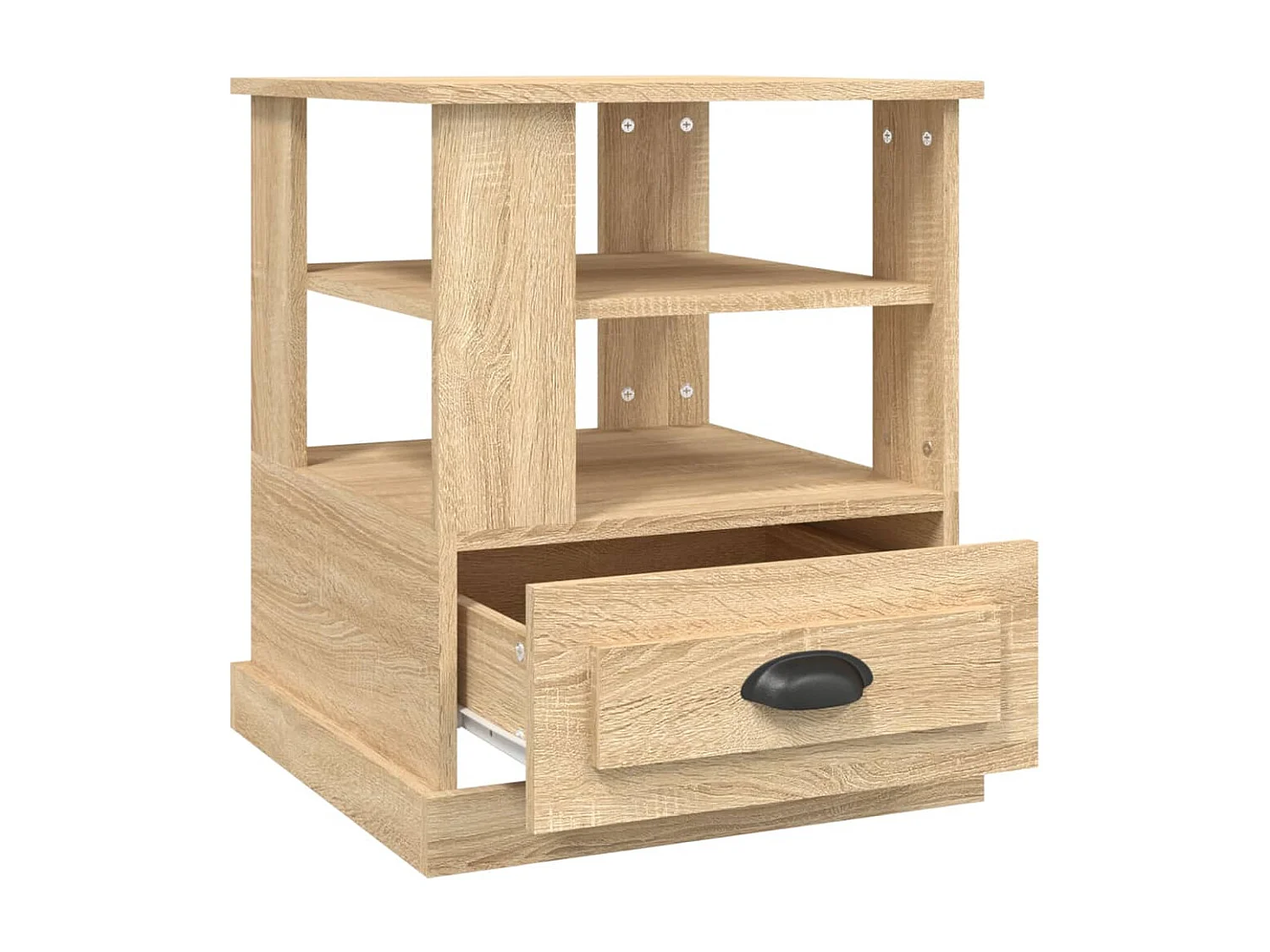 Table d'appoint chêne sonoma 50x50x60 cm bois d'ingénierie