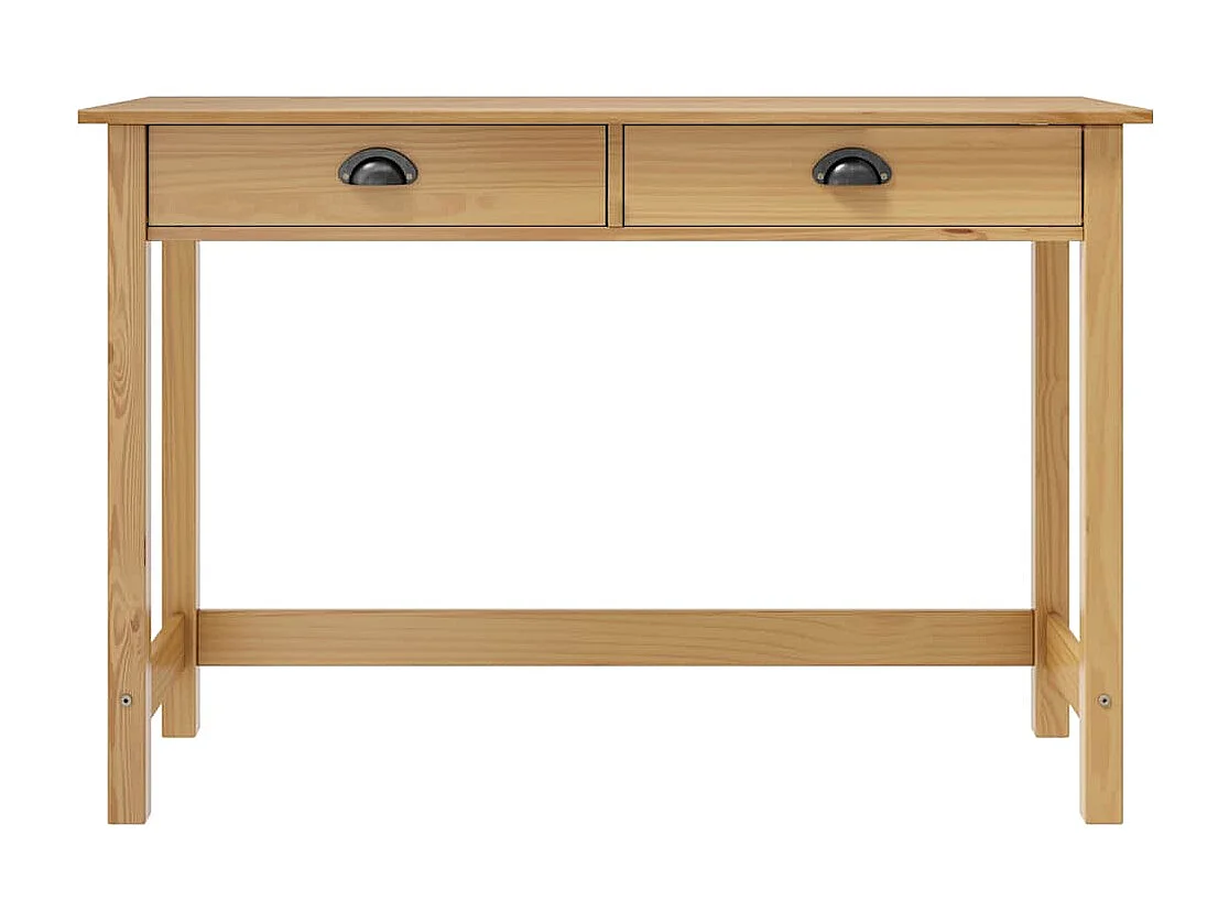 Mesa consola Hill c/ 2 gavetas 110x45x74 cm pinho maciço