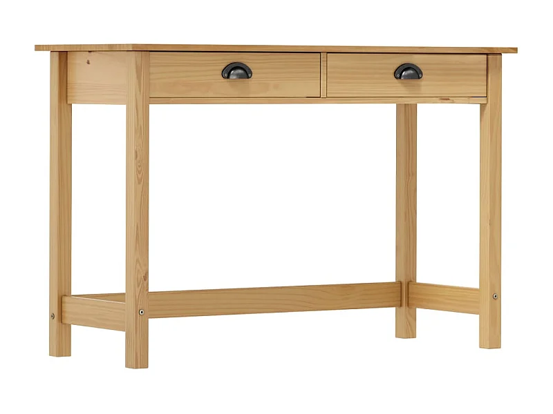 Mesa consola Hill c/ 2 gavetas 110x45x74 cm pinho maciço
