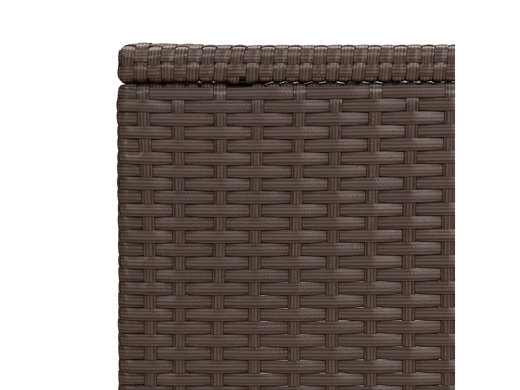 C-Tisch Braun 40x35x60 cm Poly Rattan