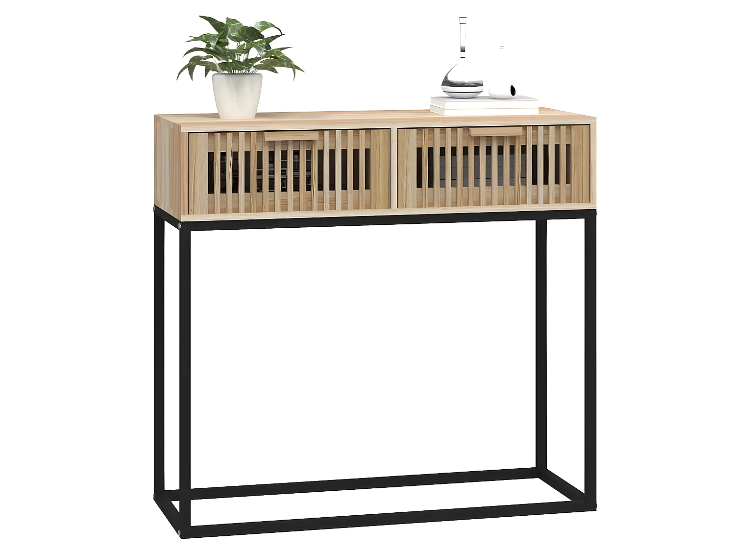 Konsolentisch 80x30x75 cm Holzwerkstoff und Eisen