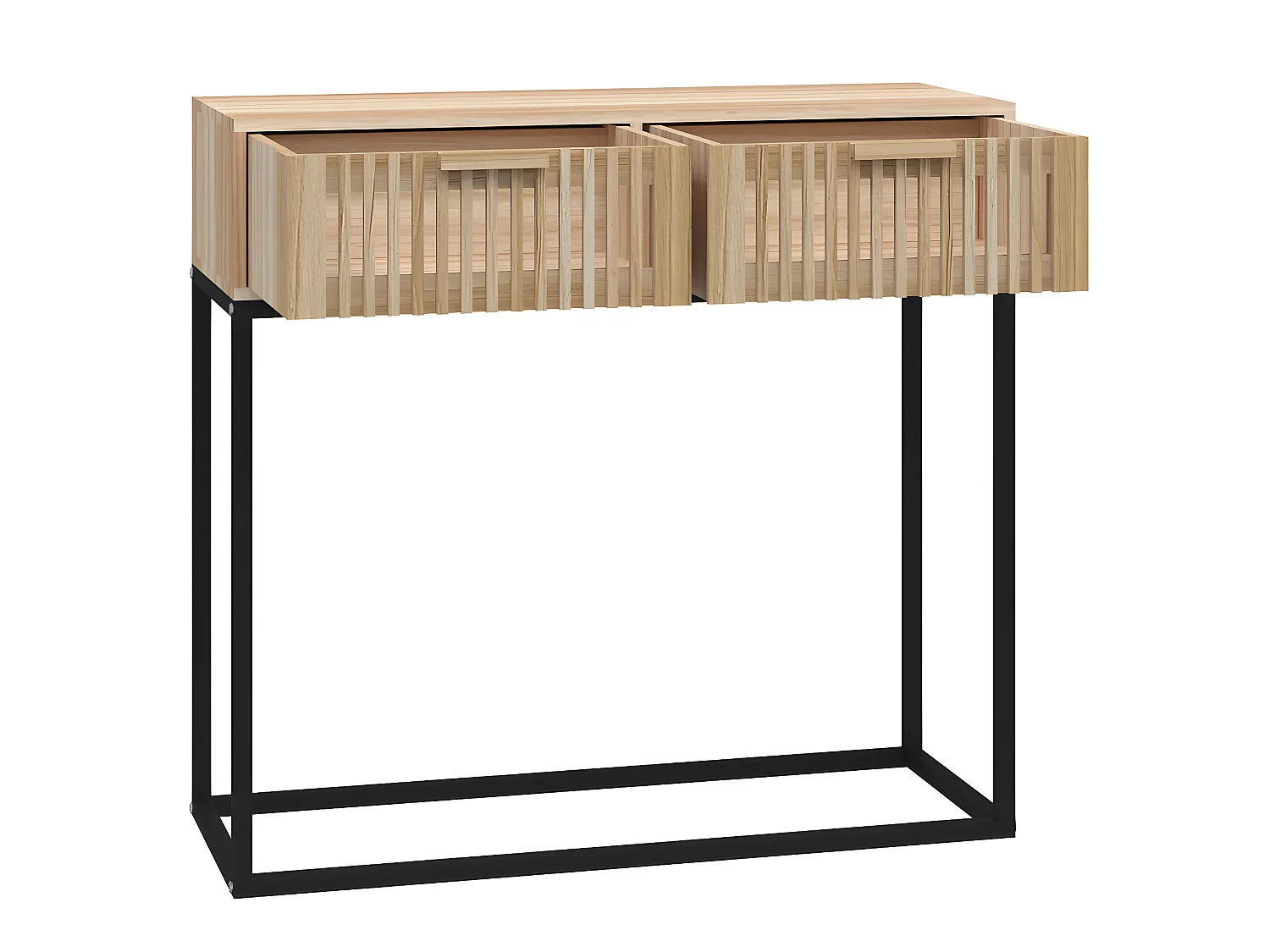 Konsolentisch 80x30x75 cm Holzwerkstoff und Eisen