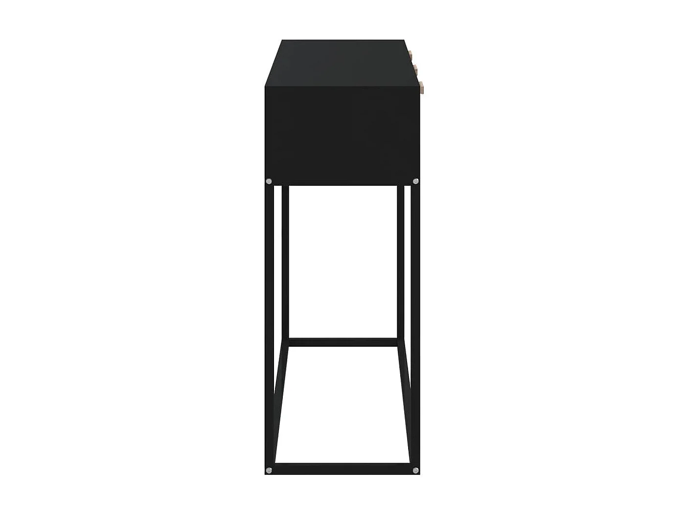 Konsolentisch Schwarz 105x30x75 cm Holzwerkstoff und Eisen