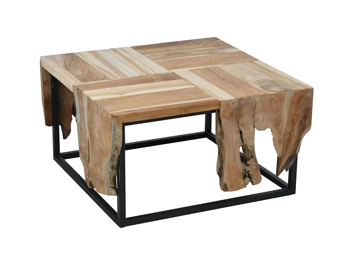 Beistelltisch Teak 65x65x35 cm