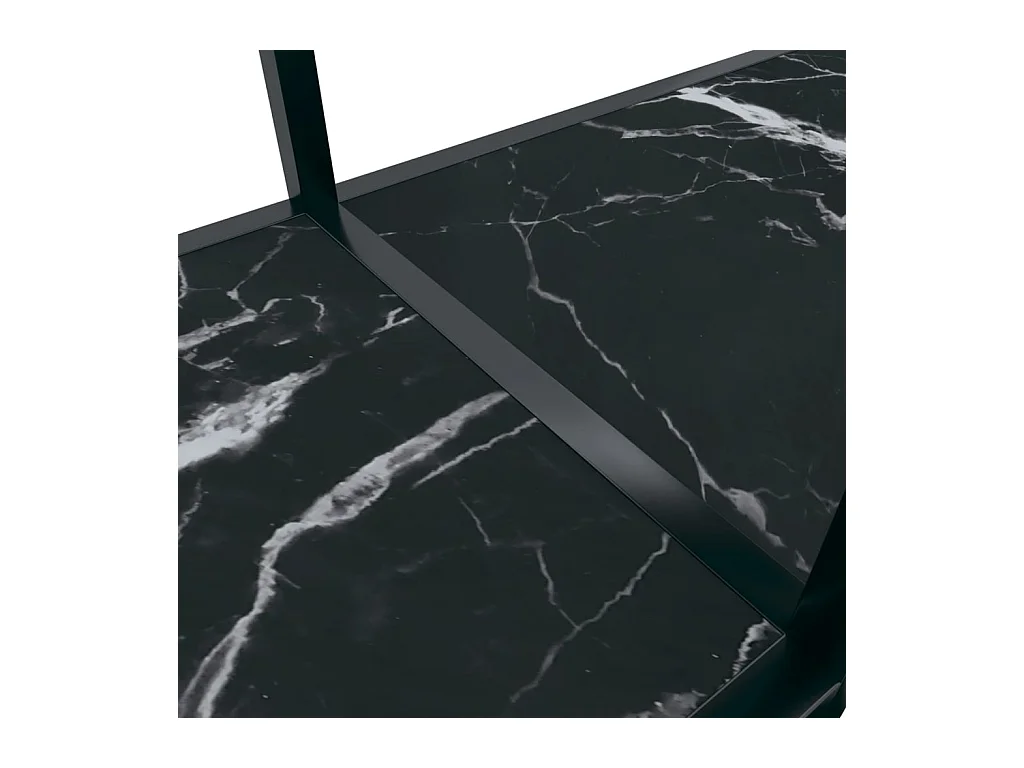 Konsolentisch Schwarz 180x35x75,5 cm Hartglas