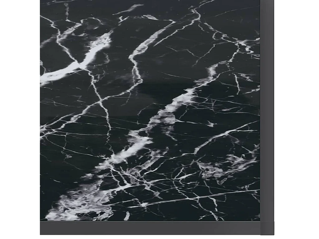 Table console Noir 180x35x75,5 cm Verre trempé