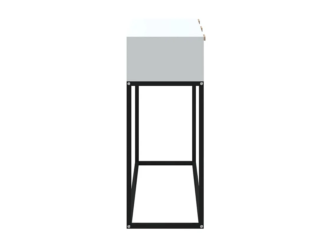 Konsolentisch Weiß 105x30x75 cm Holzwerkstoff und Eisen