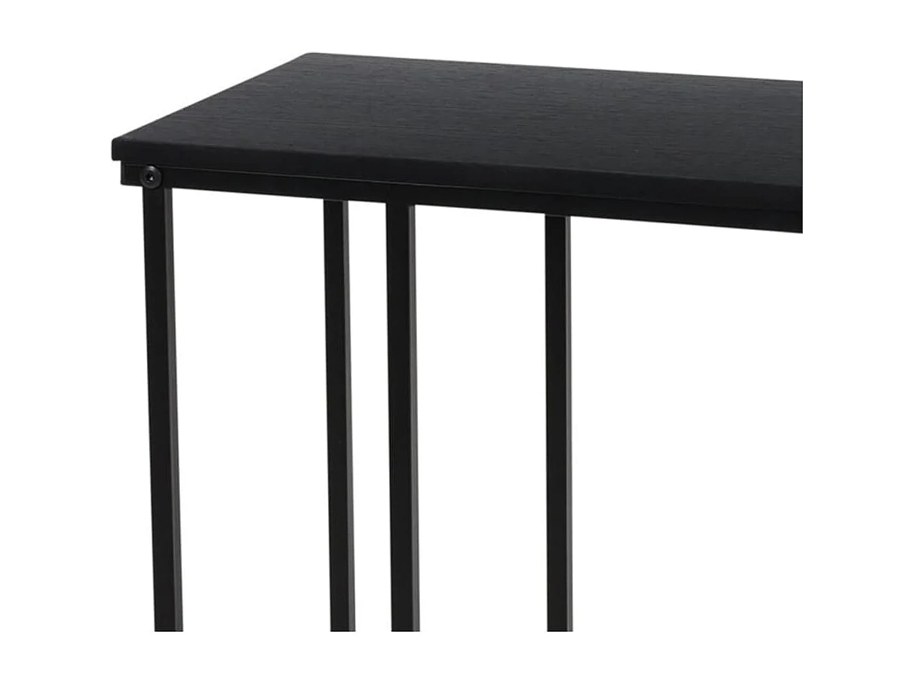Table d'appoint avec dessus en MDF noir