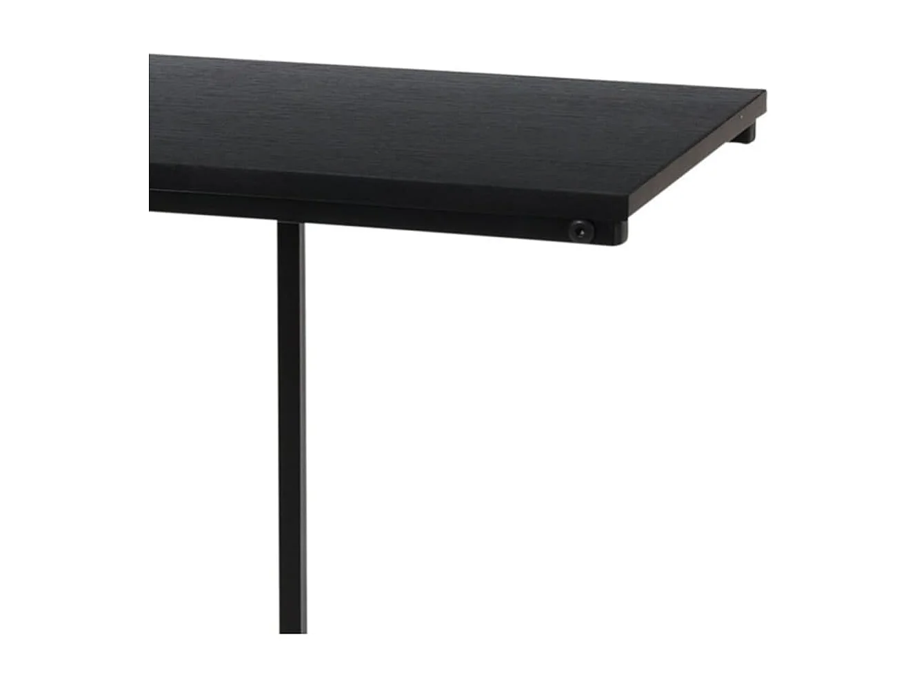 Table d'appoint avec dessus en MDF noir