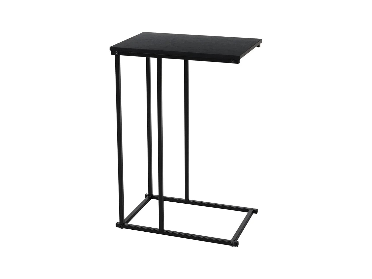 Table d'appoint avec dessus en MDF noir