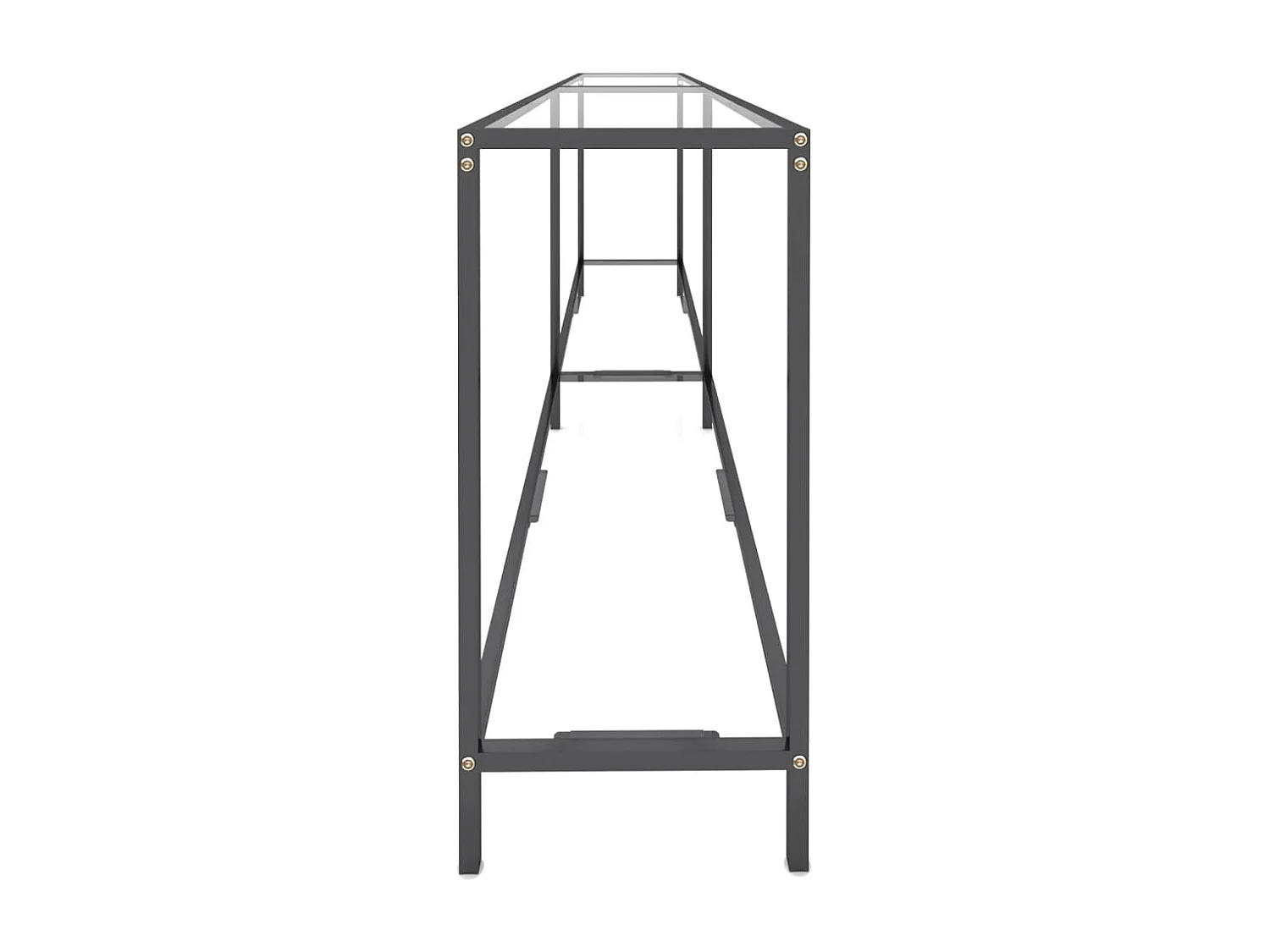 Konsolentisch Transparent 220x35x75,5 cm Hartglas