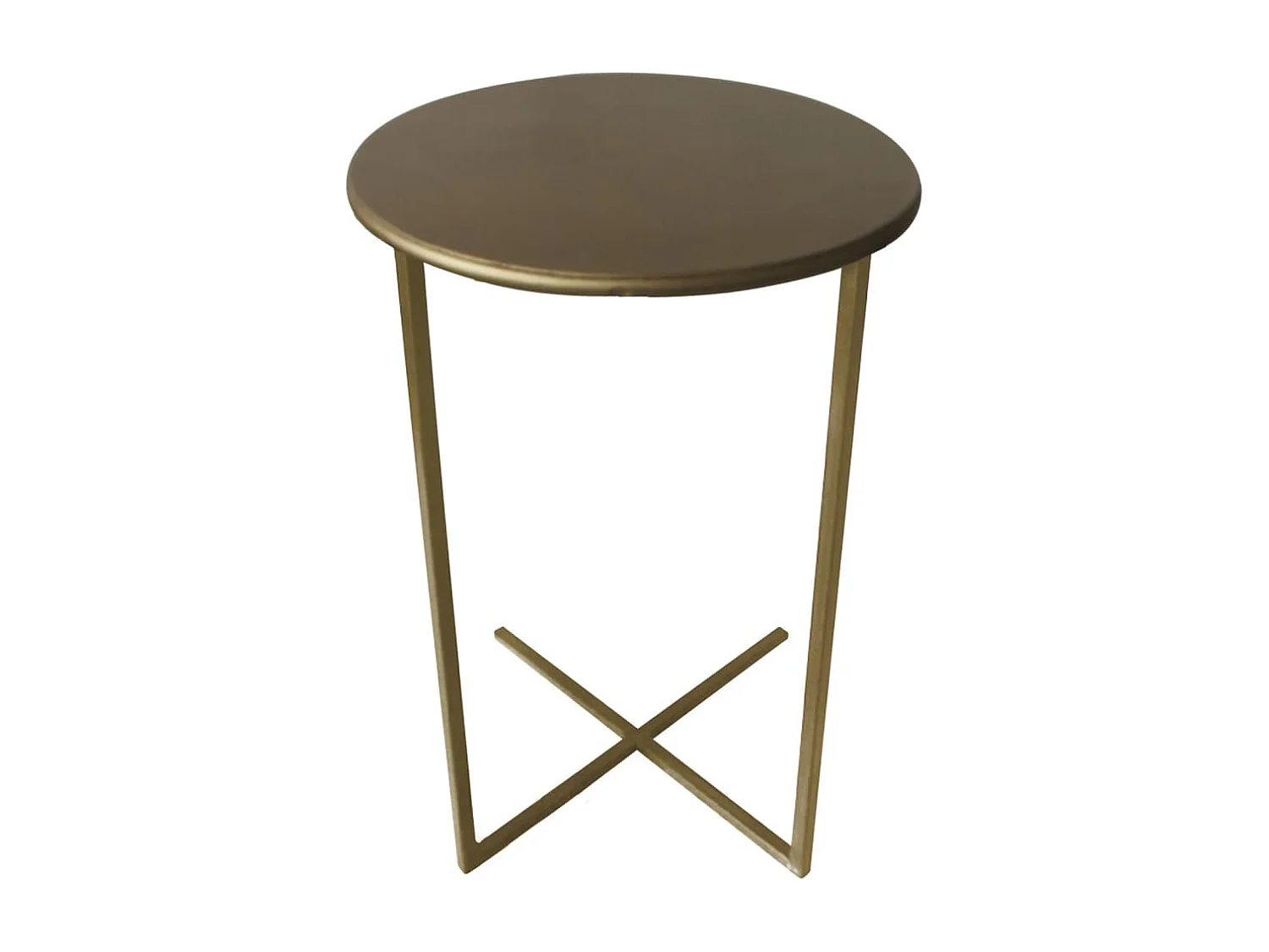 Mesa auxiliar Xavi dorado 35x60 cm