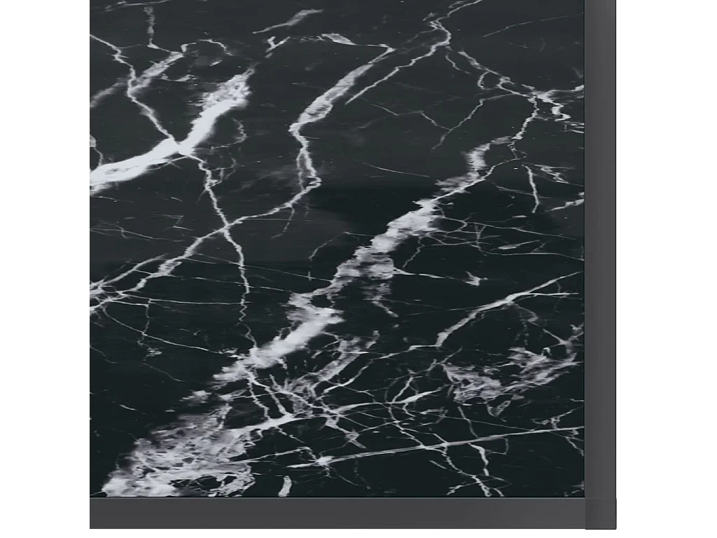 Konsolentisch Schwarz 200x35x75,5 cm Hartglas