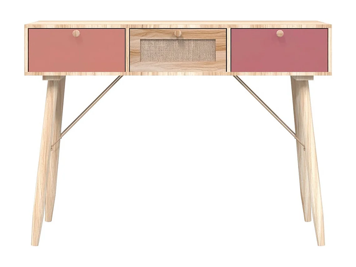 Table console avec tiroirs 105x30x75 cm bois d'ingénierie