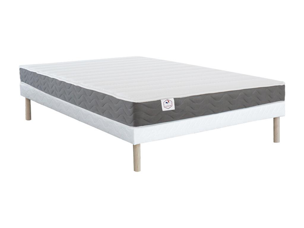 Schaumstoffmatratze-Bettgestell-Set - 140 x 190 cm - Memory Schaum und atmu günstig online kaufen