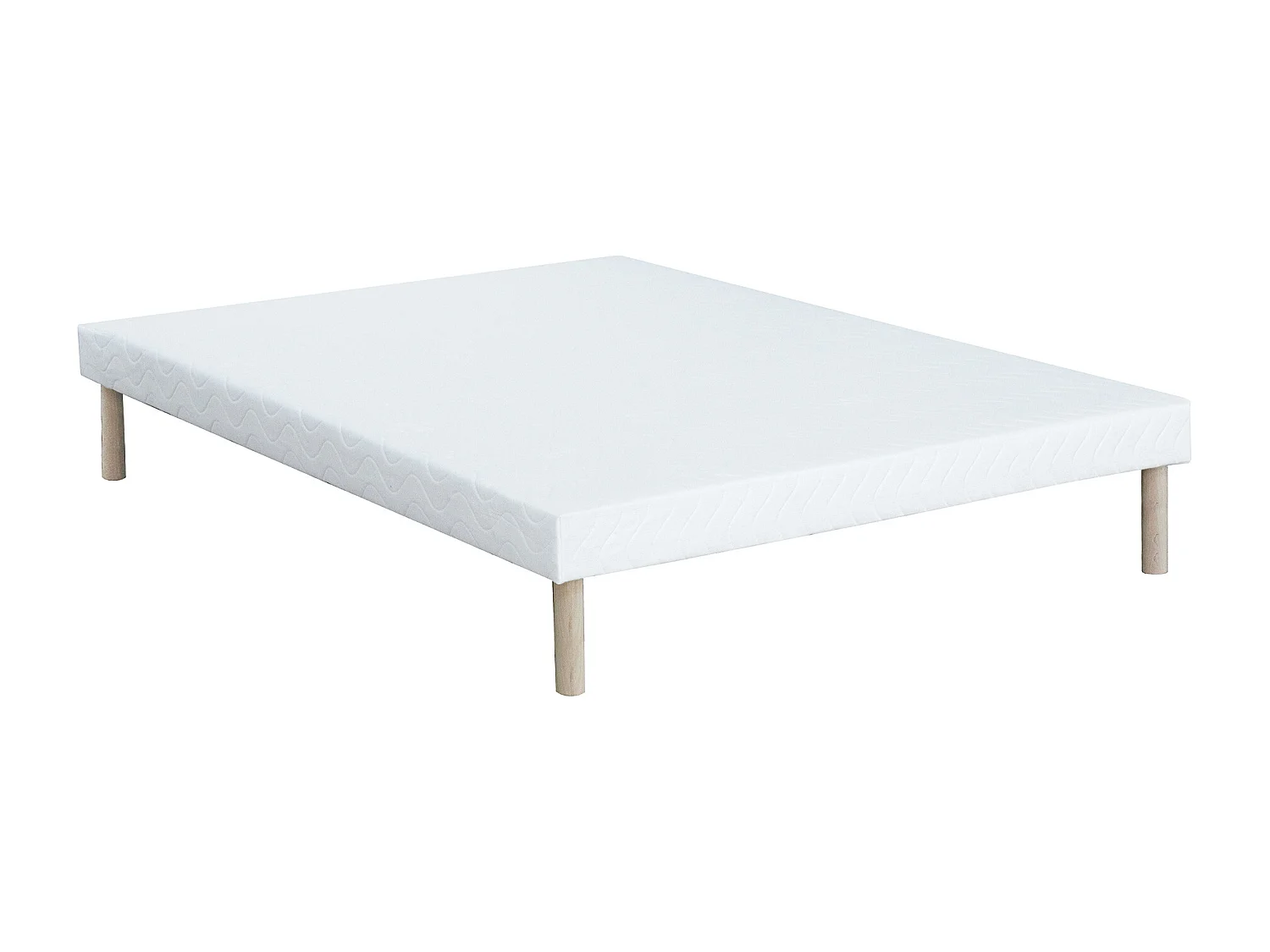 Sæt 160 x 200 cm boxmadras + madras med 3-zoners fjedre og memory foam, 20 cm tykkelse - WOLKENTANZ fra YSMÉE