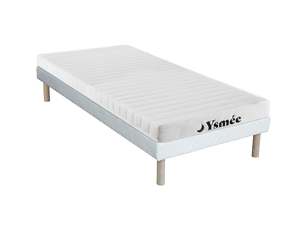 Ensemble 90 x 190 cm sommier + matelas mousse 7 zones ép.12cm - STELO KIDS de YSMÉE