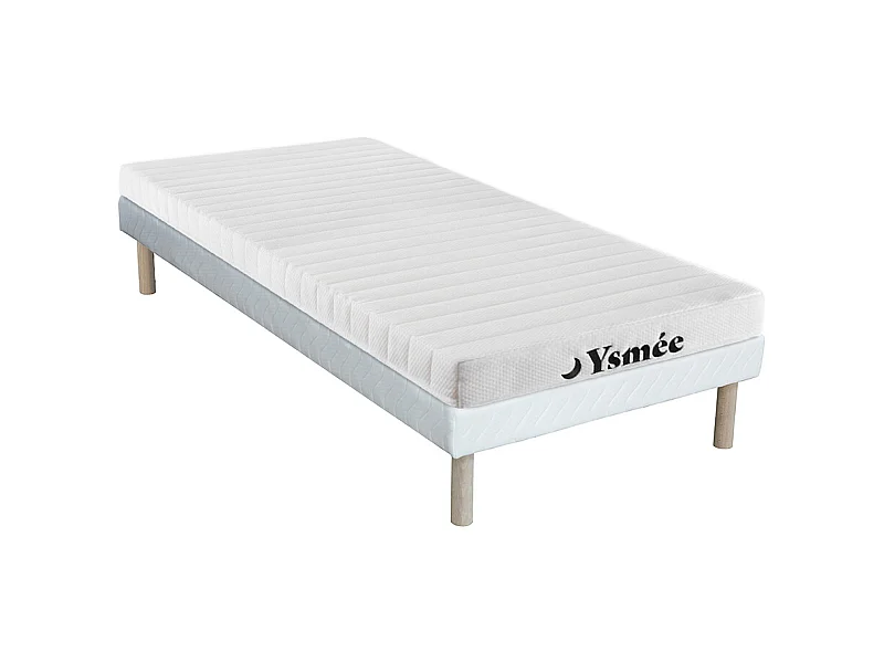 Set rete + materasso STELO KIDS YSMÉE: schiuma 7 zone 25kg/m3 sp. 12cm di 90 x 200 cm