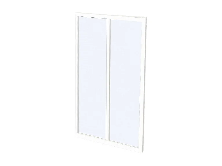 Verrière atelier en aluminium thermolaqué blanc 60 x 105 cm (L x H) – BAYVIEW